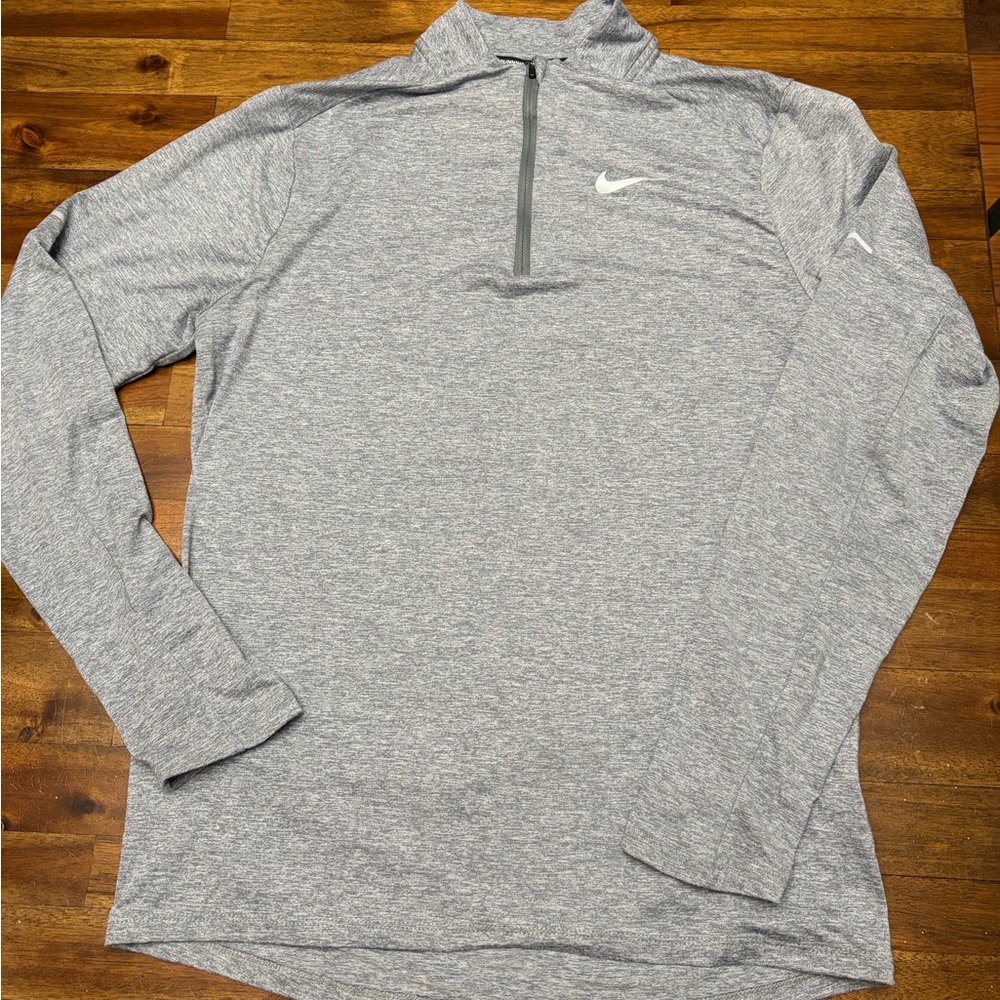 Nike Dri-FIT Gray Running Pullover